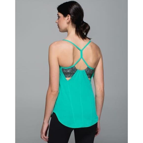 Lululemon Roll Out Bali Breeze Gator Green Jazzy Tank Size 4 - Picture 6 of 8